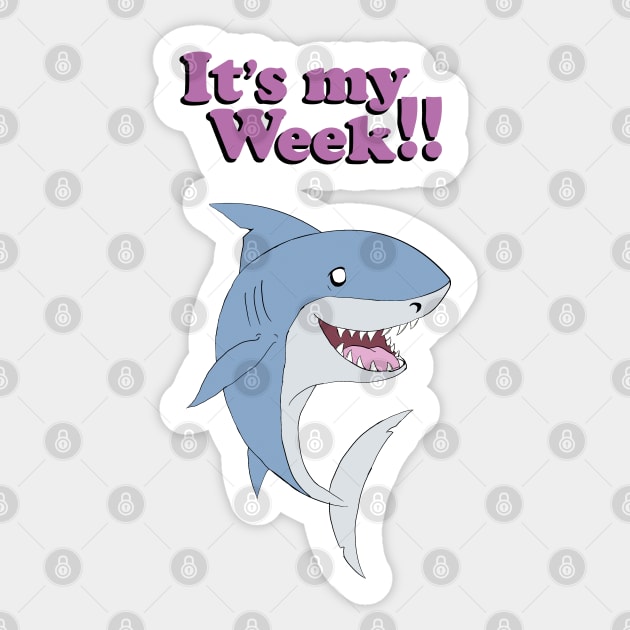 Shark's My Week Sticker by Ace20xd6